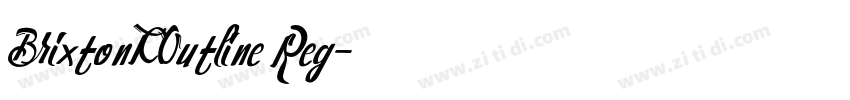 BrixtonTCOutline Reg字体转换